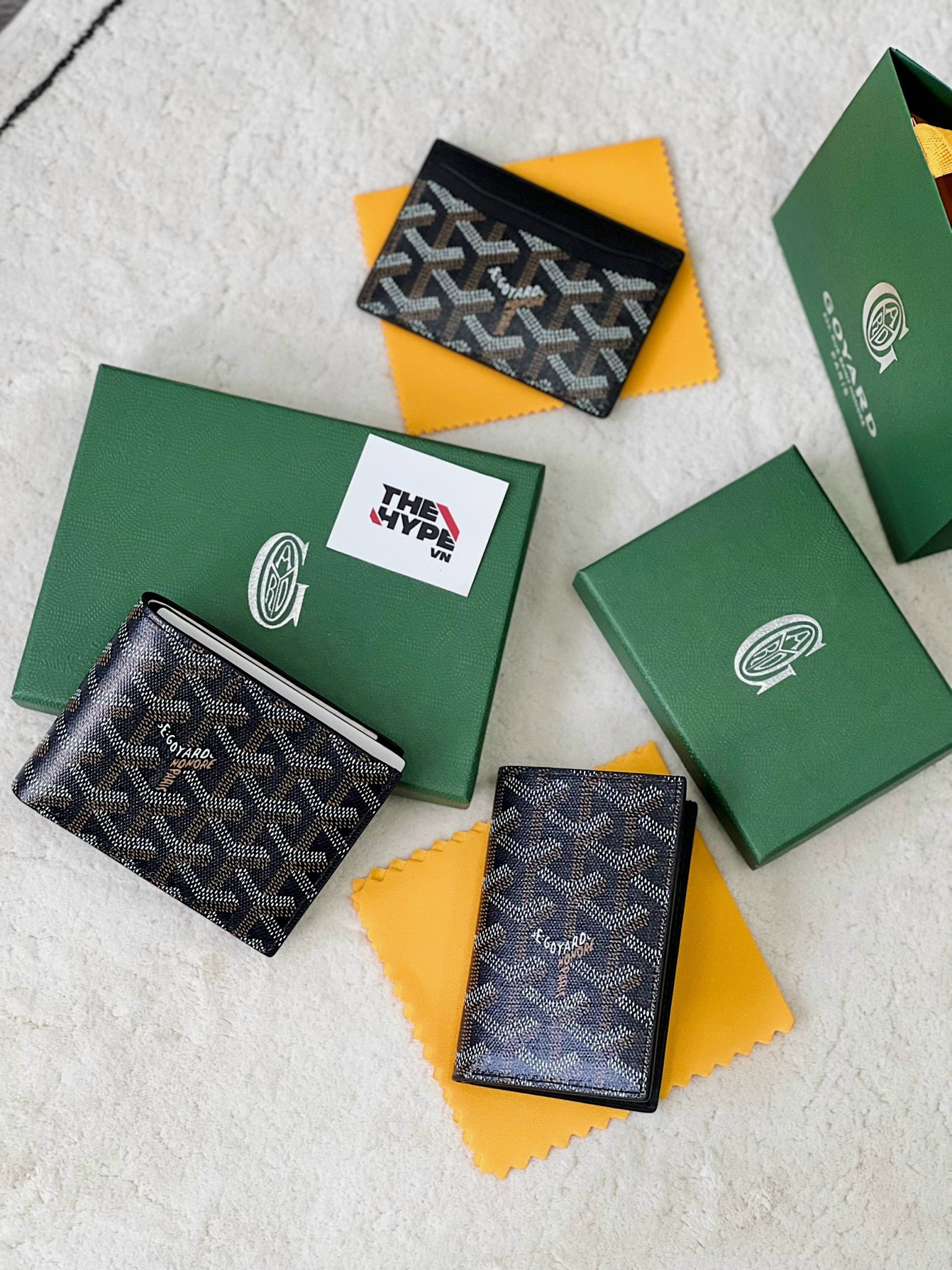 GOYARD WALLET - Ví ngắn Victoire Wallet (Đen) [MIRROR QUALITY]