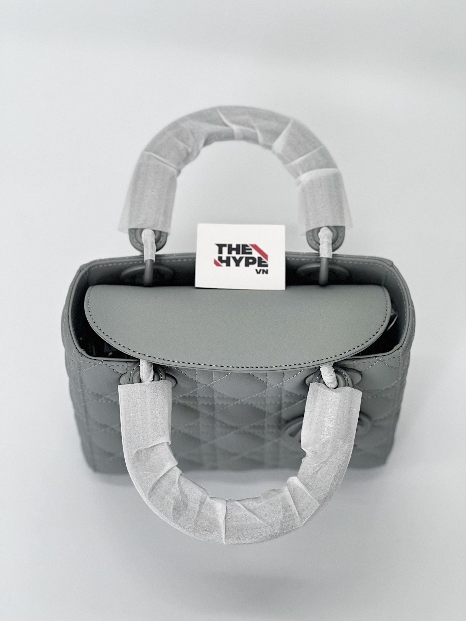 DIOR BAG - Túi Dior Lady ABCDior Ultramatte (Grey) [Mirror Quality]
