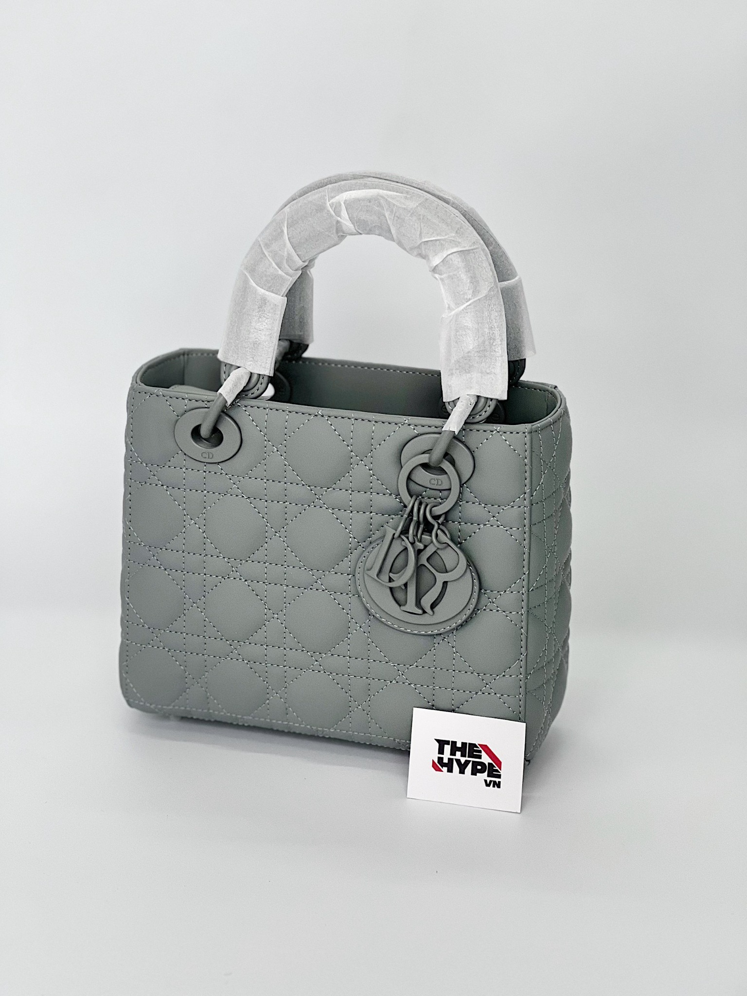 DIOR BAG - Túi Dior Lady ABCDior Ultramatte (Grey) [Mirror Quality]