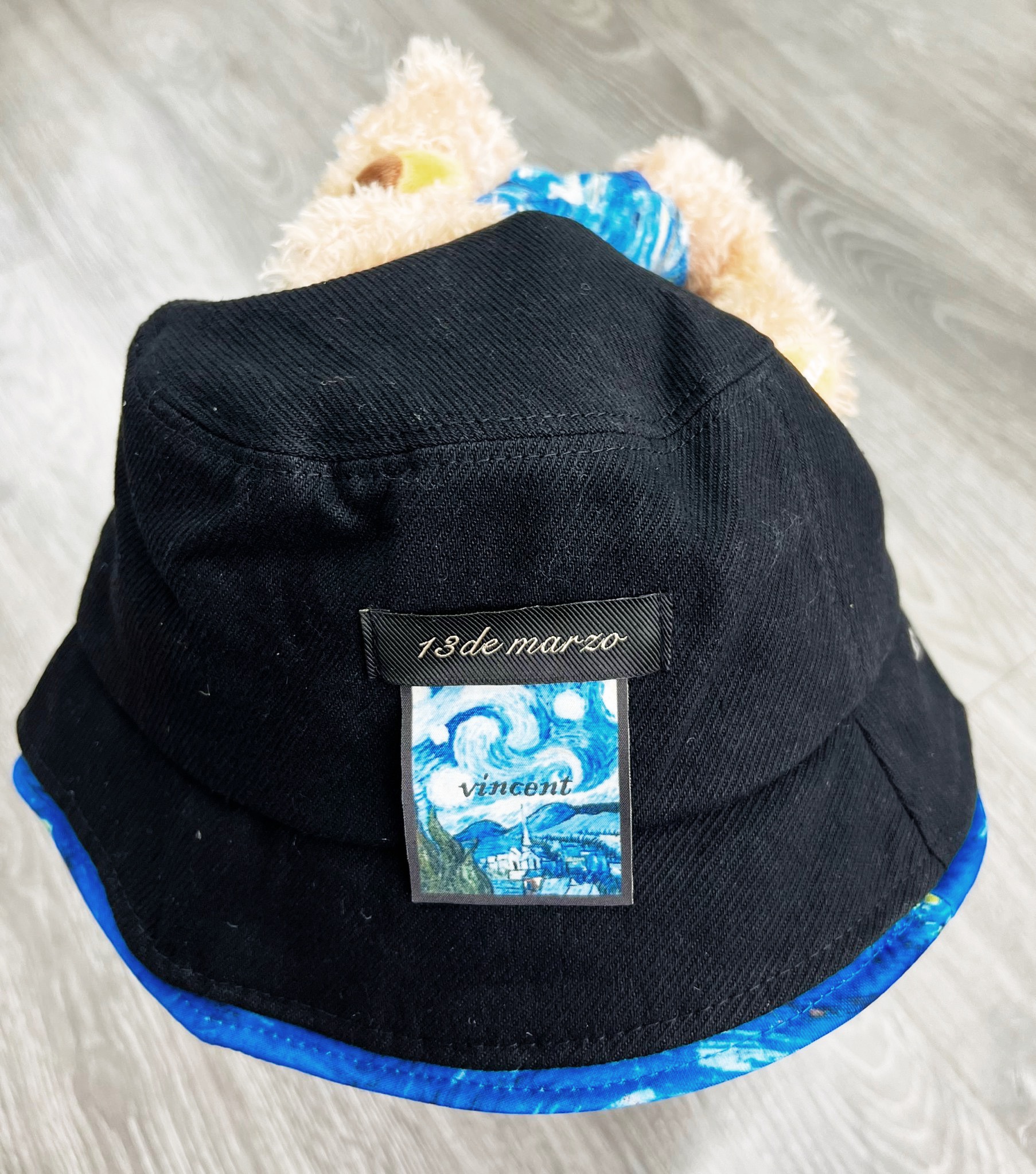 Nón 13DE MARZO VAN GOGH SUNFLOWERS BUCKET HAT (Black) Best Quality
