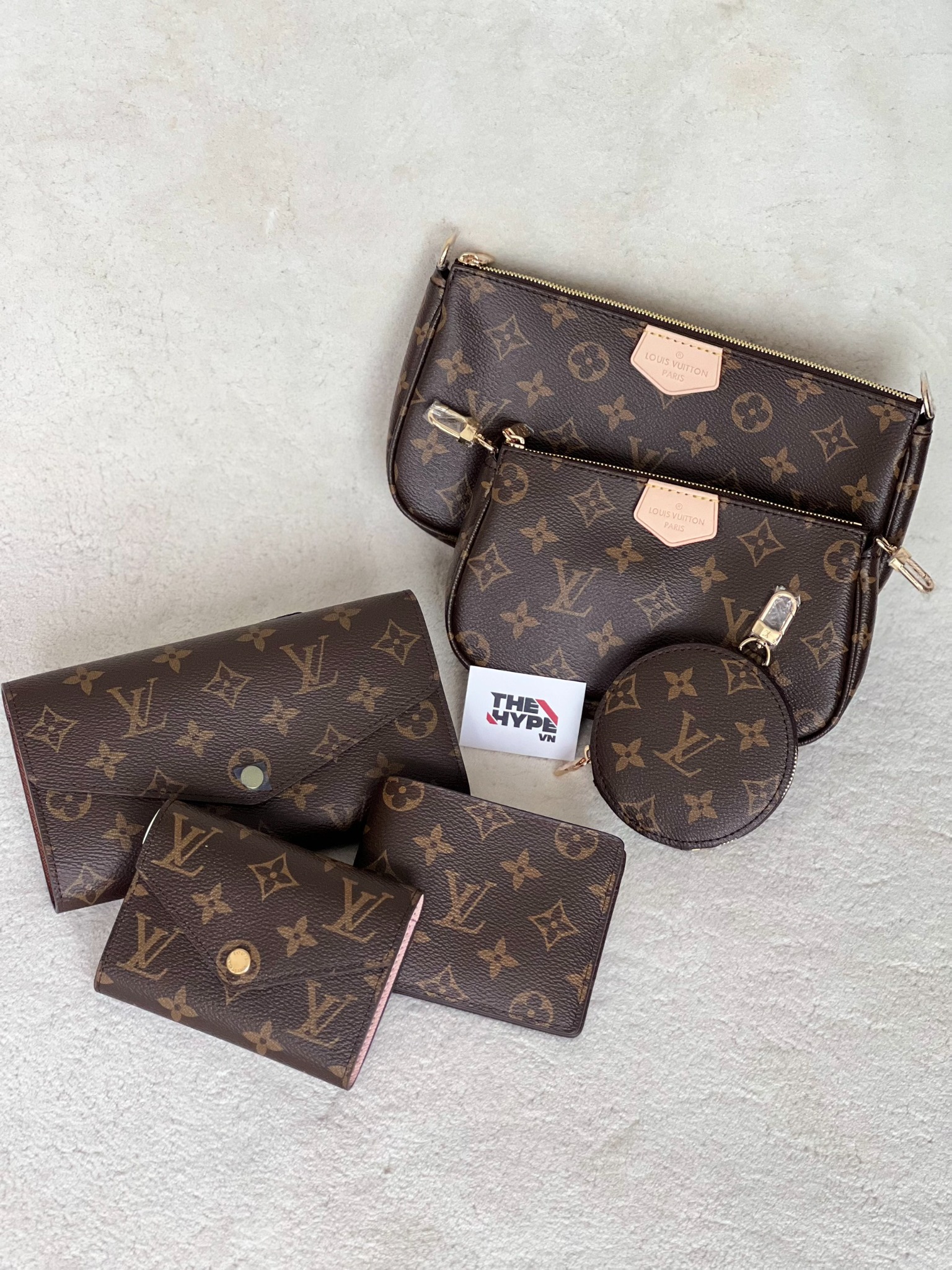 LOUIS VUITTON BAG - Túi LV Multi Pochette Accessories (Pink Strap) [Mirror Quality]