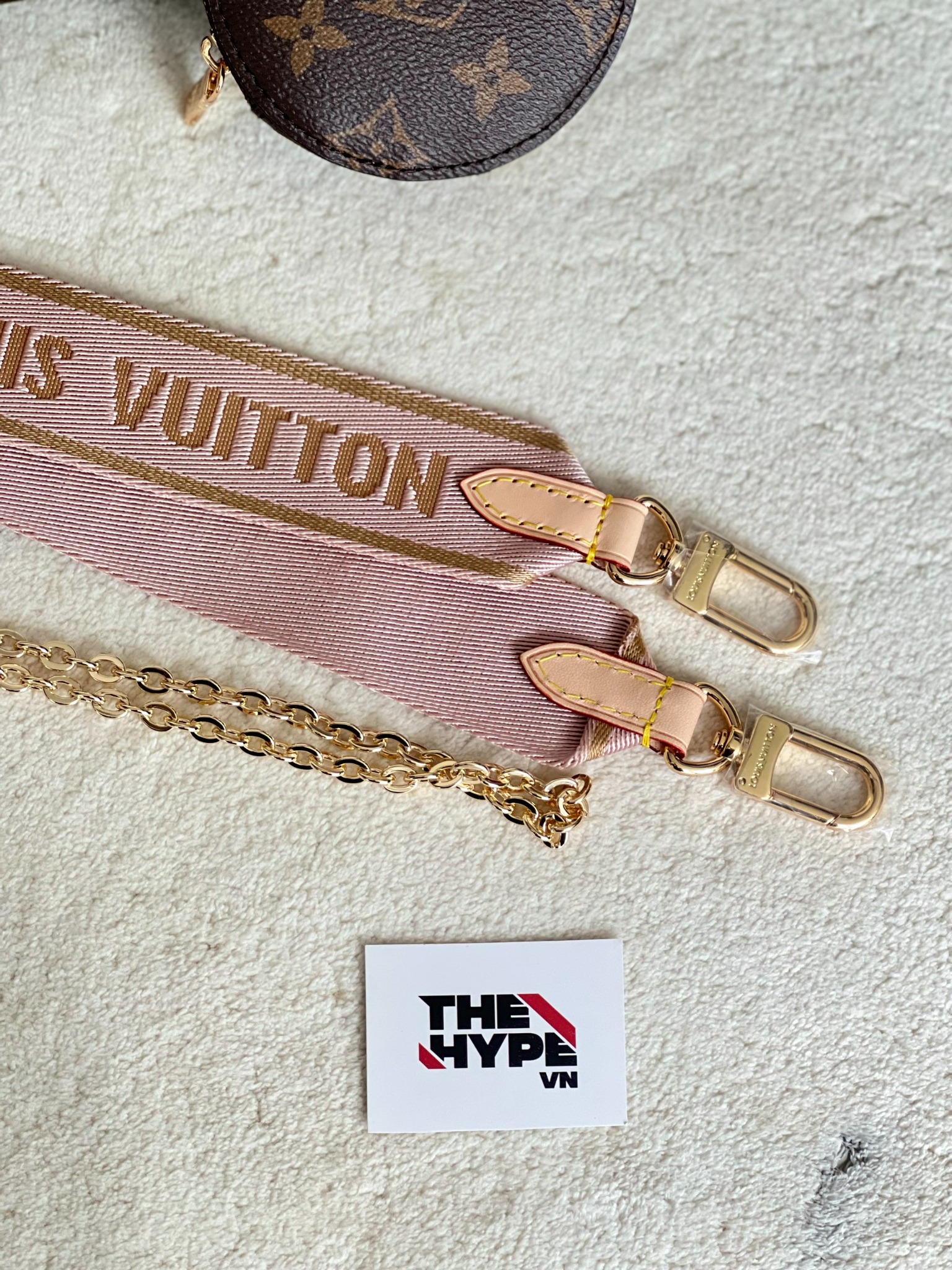 LOUIS VUITTON BAG - Túi LV Multi Pochette Accessories (Pink Strap) [Mirror Quality]