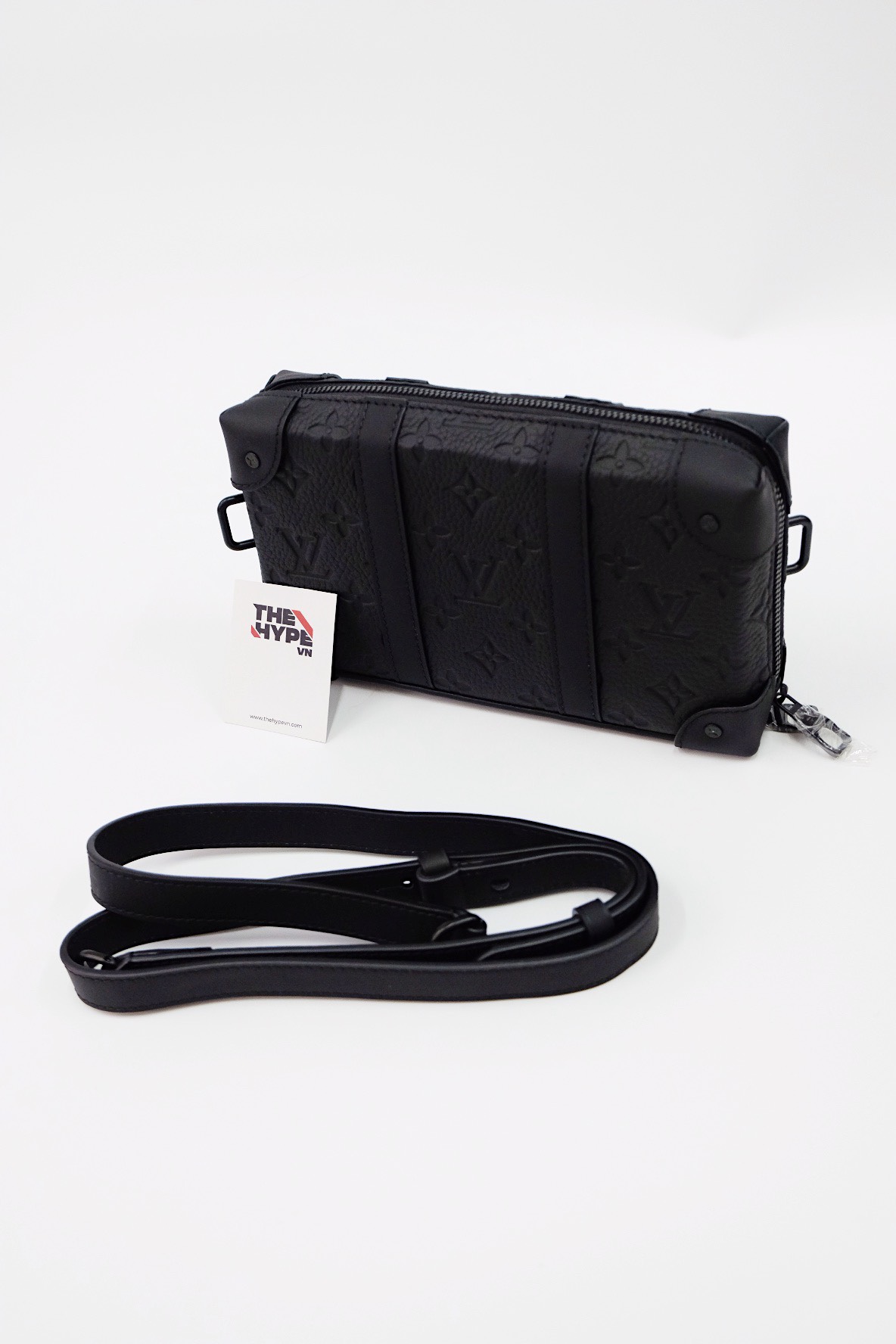 LOUIS VUITTON TRUNK - Túi Đeo Chéo LV Monogram Taurillon (Black) [Mirror Quality]