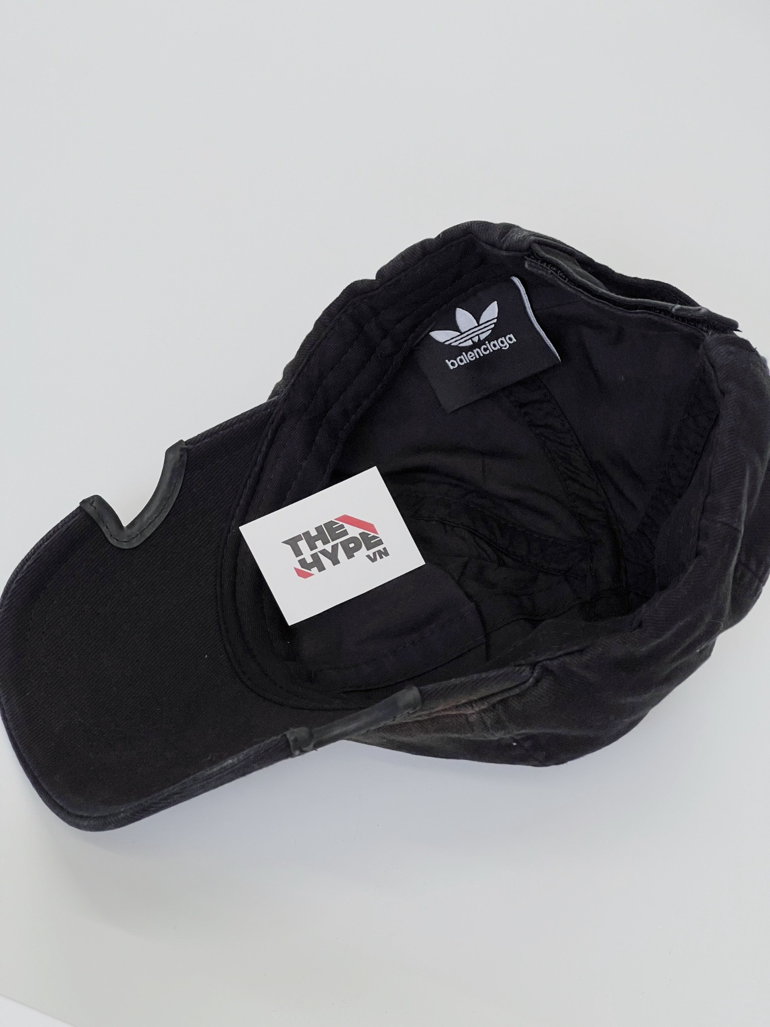 BALENCIAGA CAP- Mũ Lưỡi Trai BLCG x Adidas Logo Trefoil (Black) [MIRROR QUALITY]
