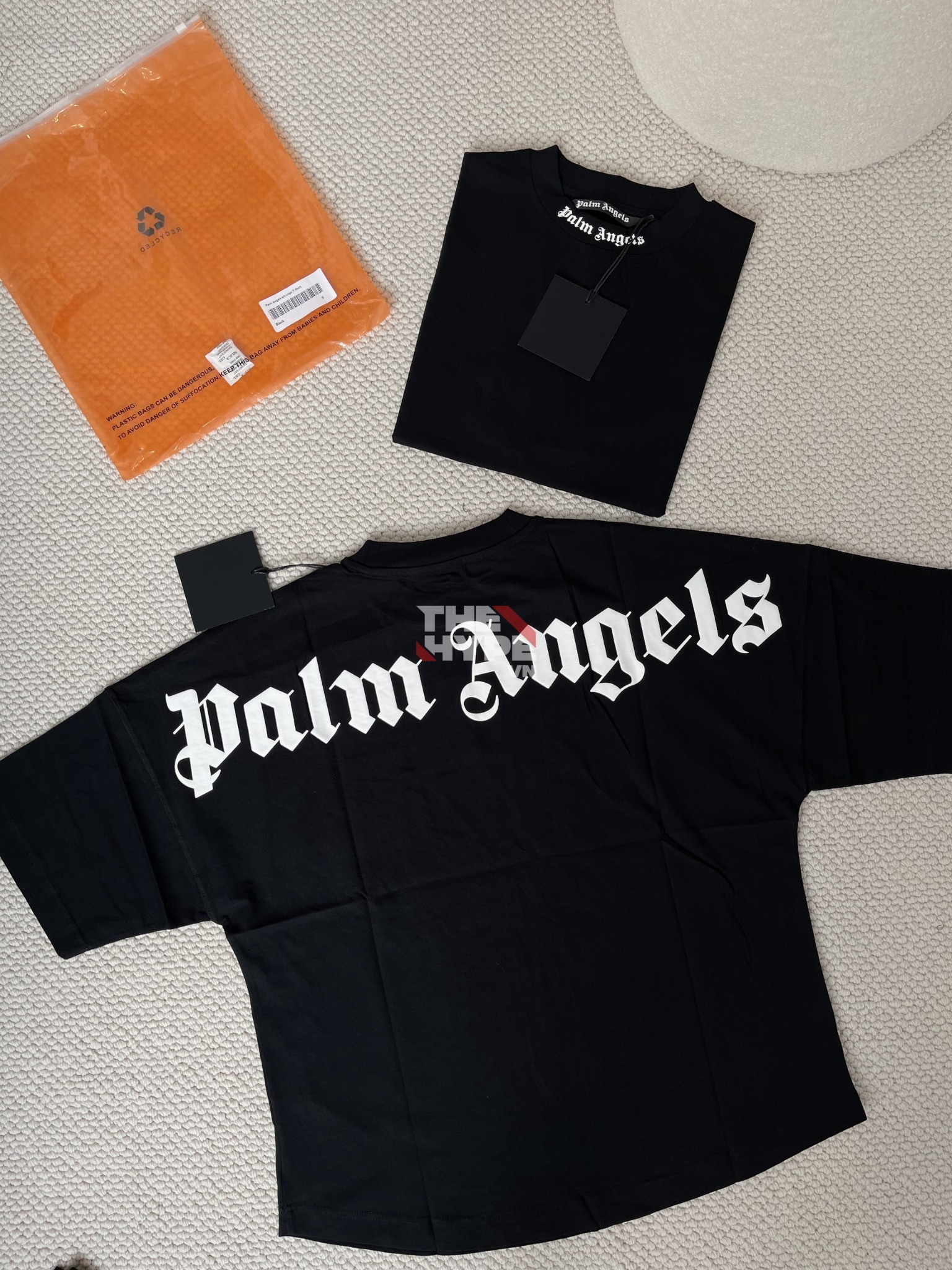 PALM ANGELS TEE - Áo thun PA Logo (Black) [Mirror Quality]