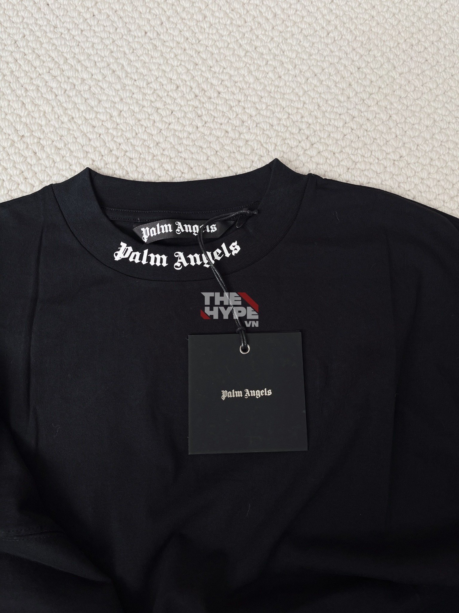 PALM ANGELS TEE - Áo thun PA Logo (Black) [Mirror Quality]