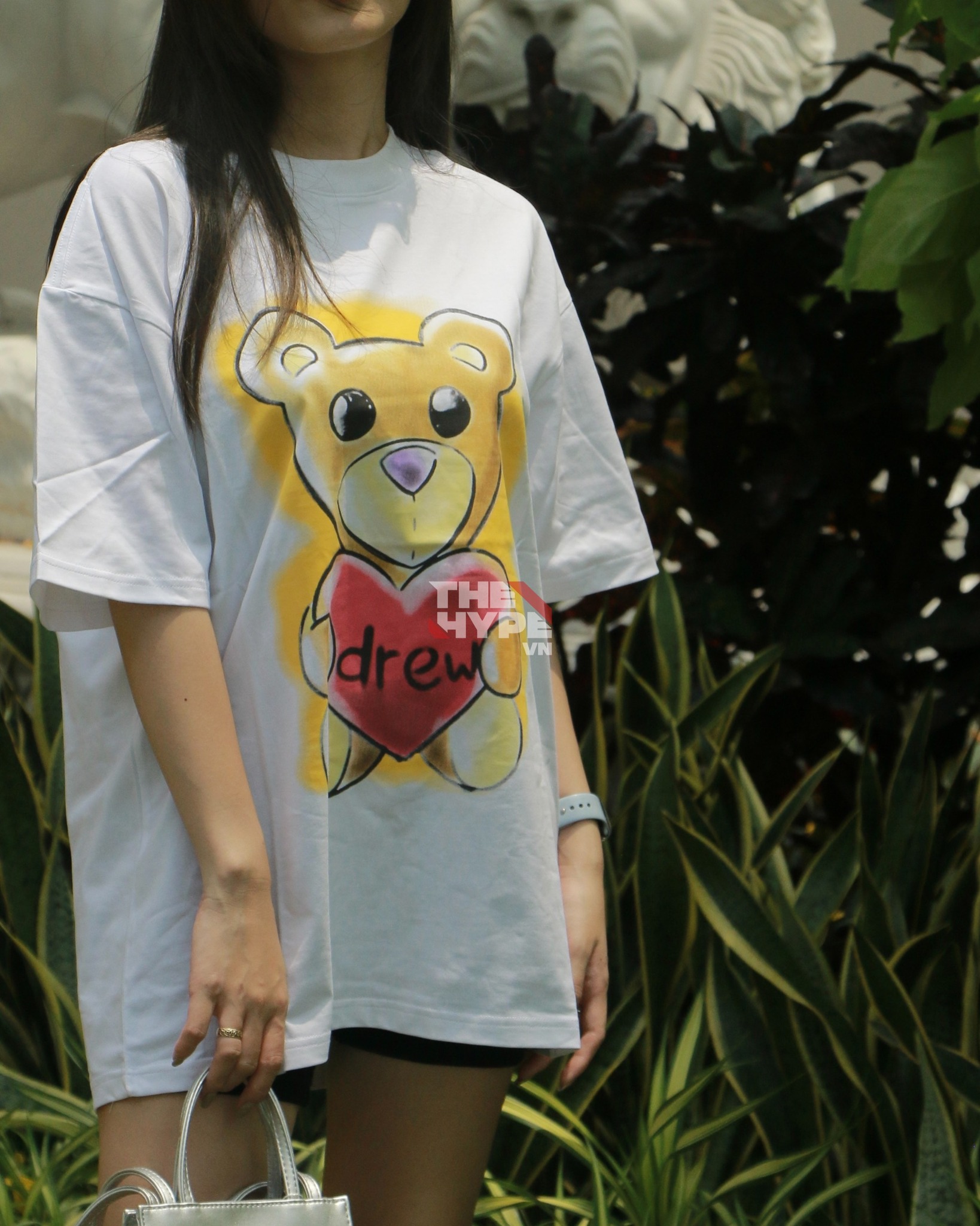 DREW TEE - Áo Thun Drew Heart Teddy SS23 (White) [Mirror Quality]