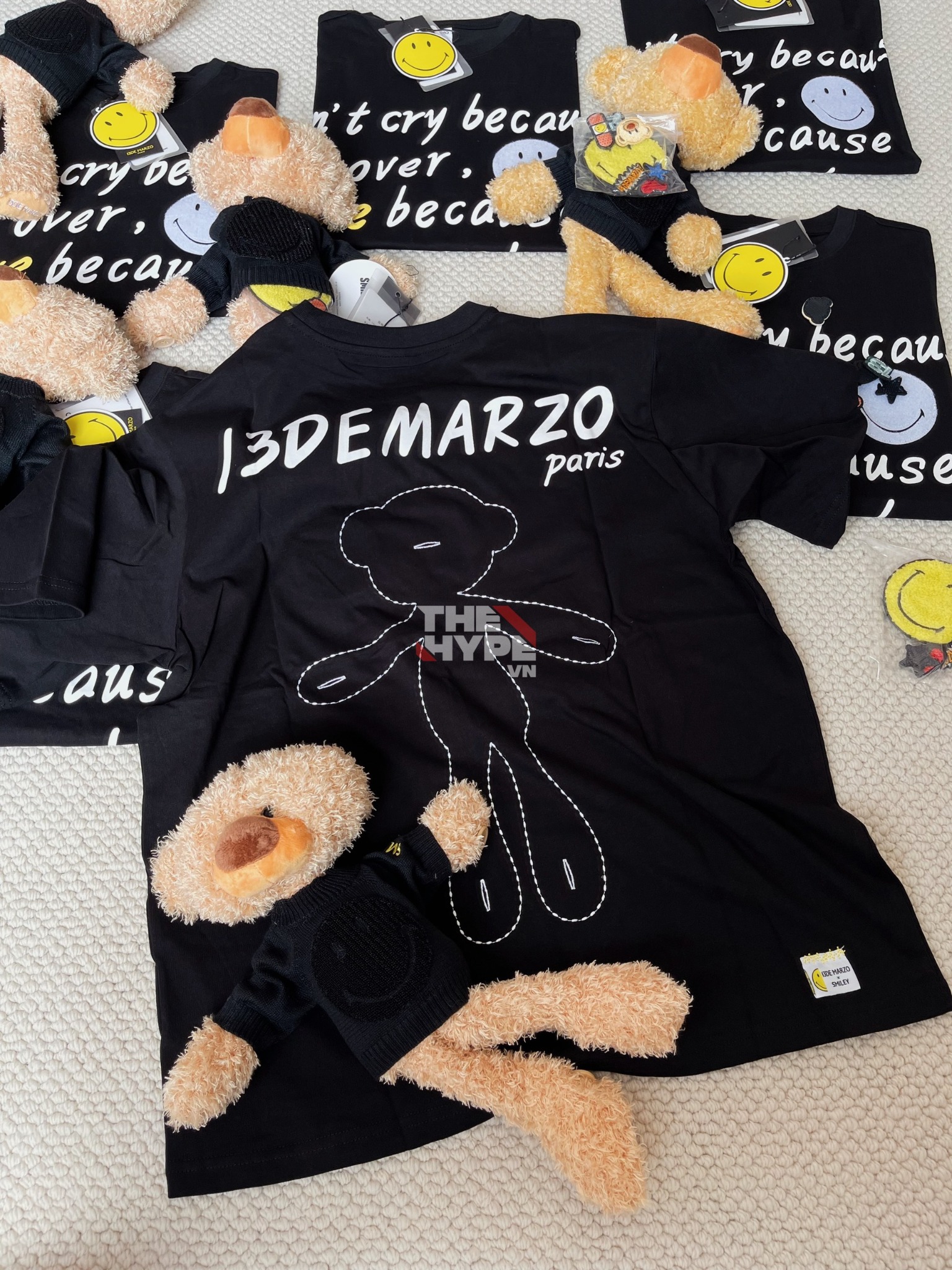 13DE MARZO TEE - 13De Marzo Palda Bear Velcro Patch (Black) Best Quality