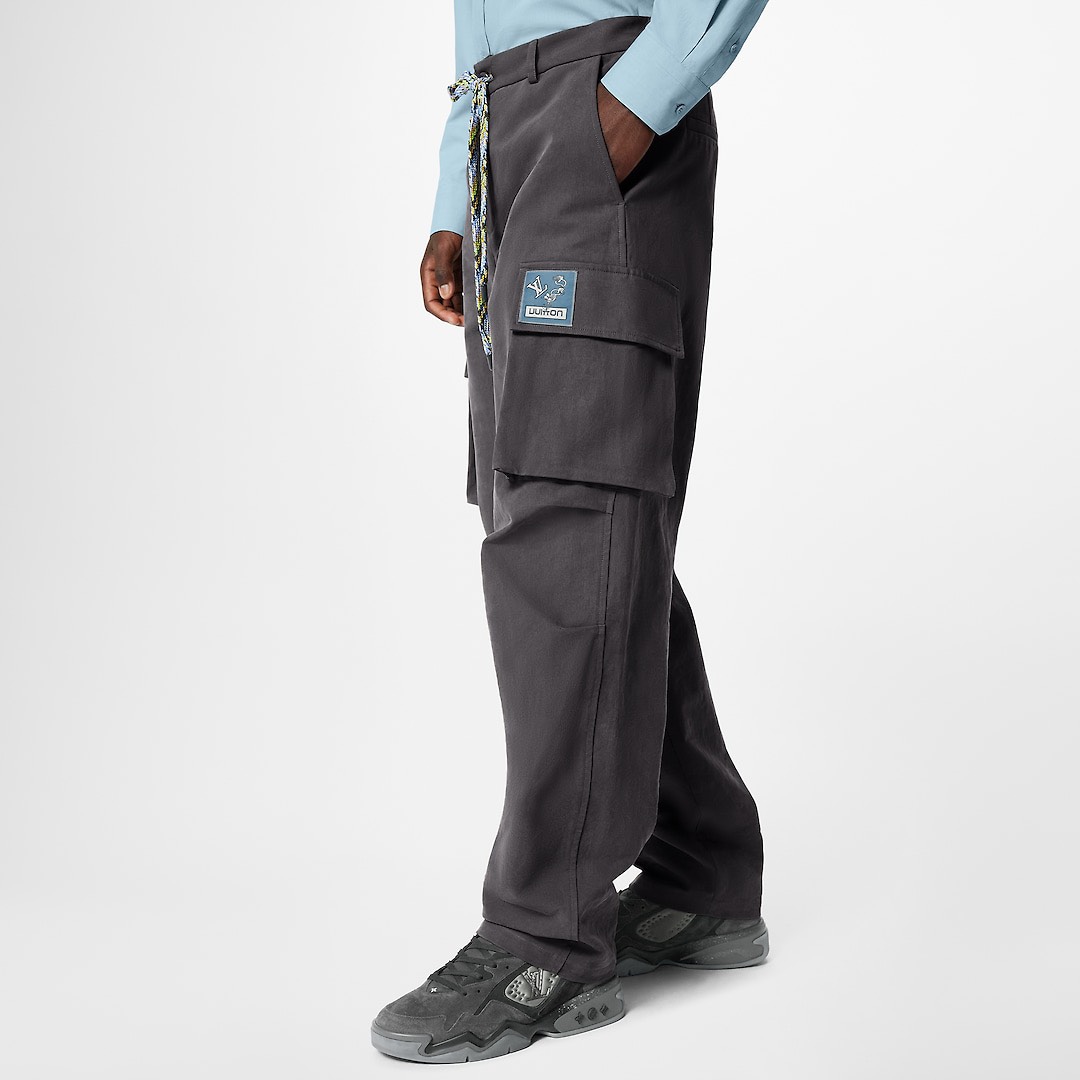 LOUIS VUITTON PANT - QUẦN LV Relaxed Cargo Pants (Grey) [Mirror Quality]
