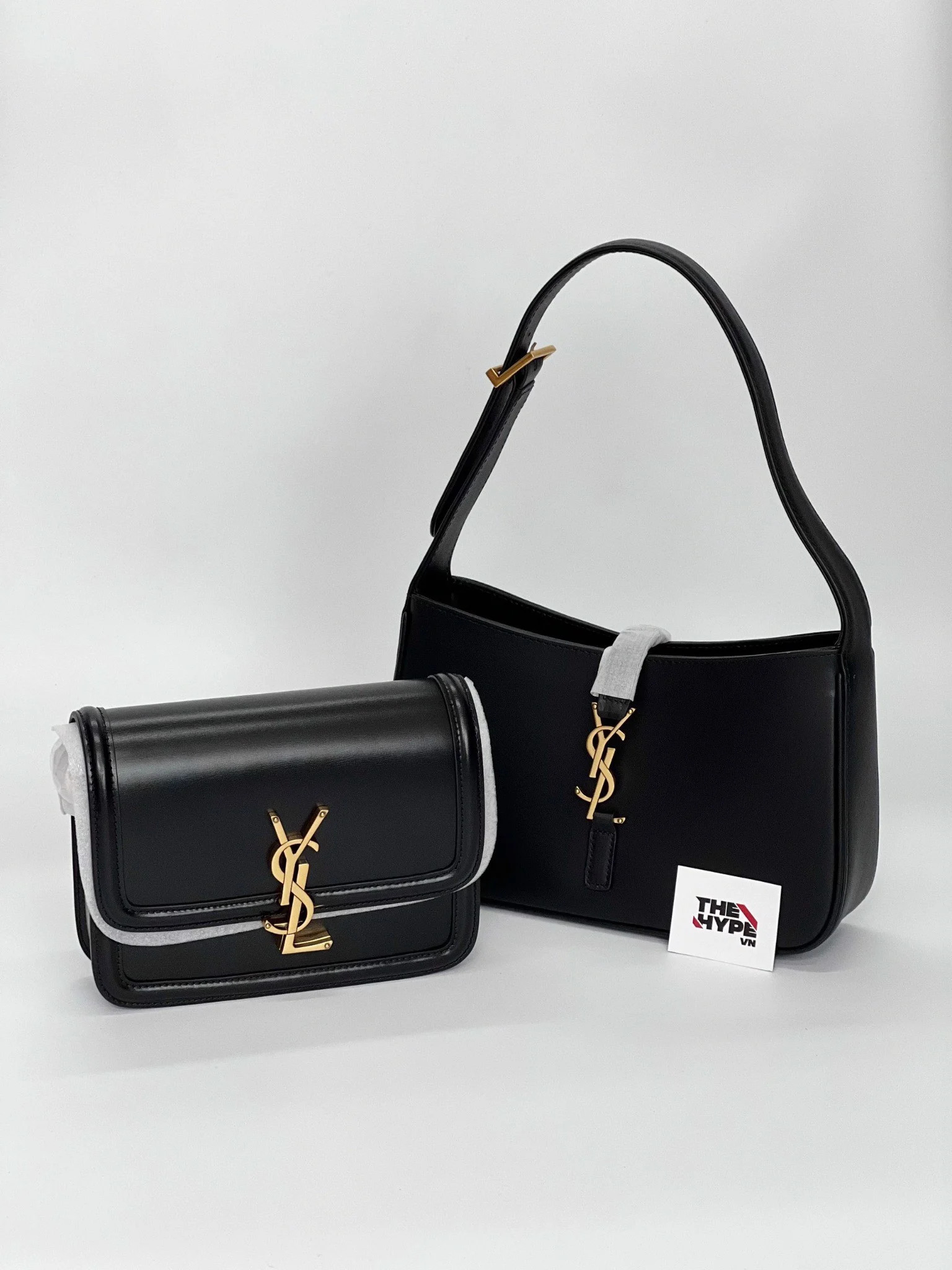 SAINT LAURENT -Túi YSL LE 7 HOBO BAG (Black) [Mirror Quality] -
