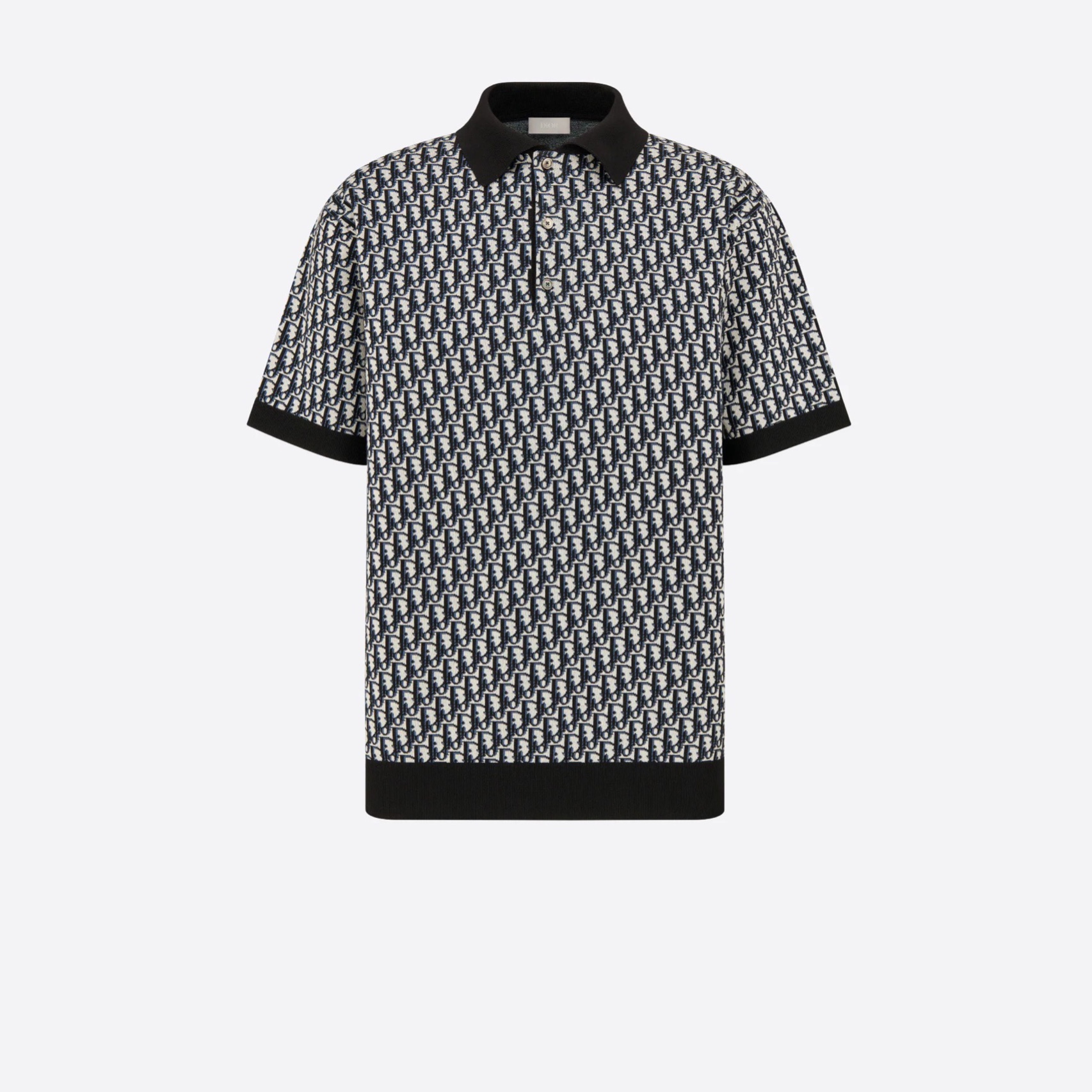 Áo Polo Dior Oblique (Black) [Mirror Quality]