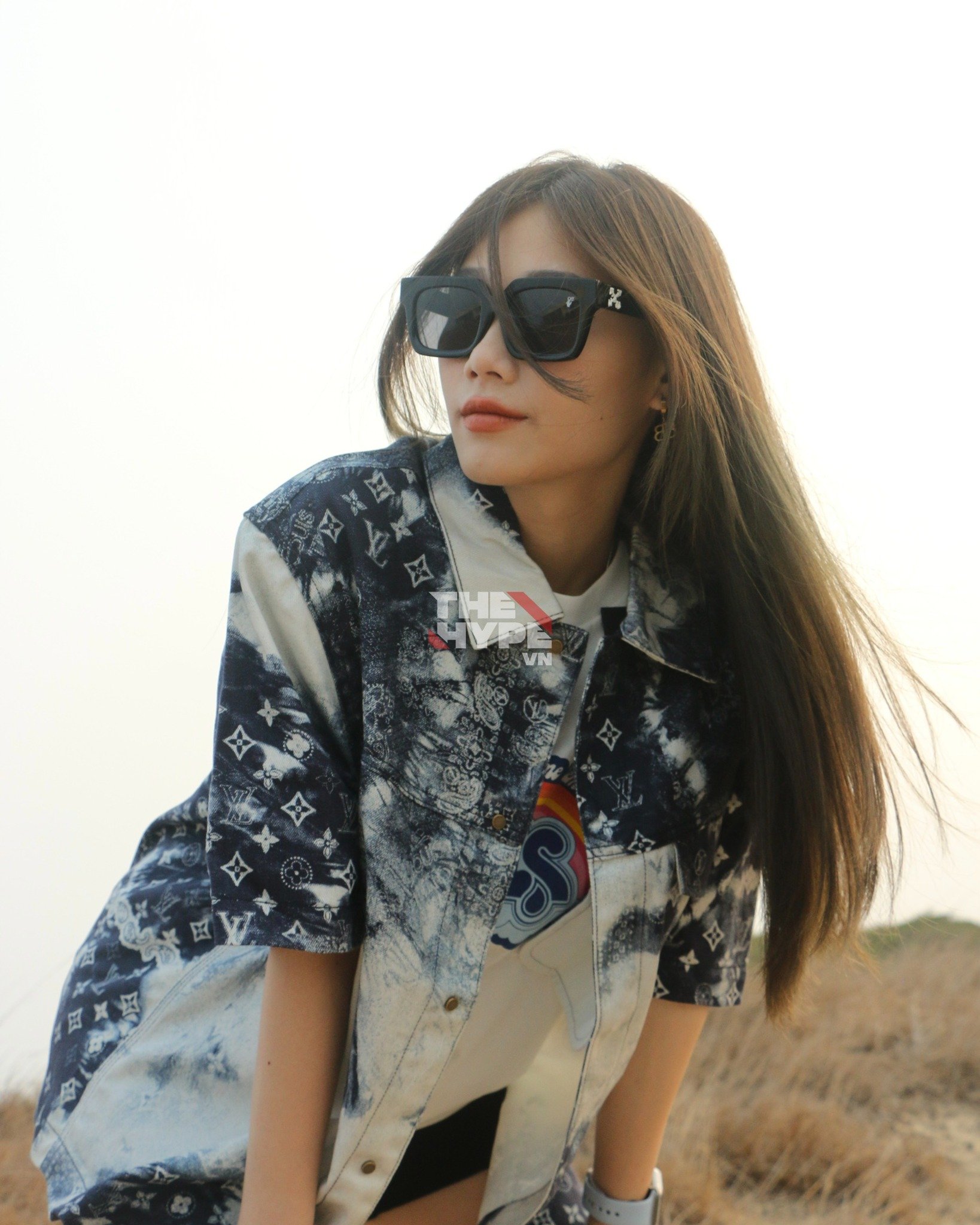 ÁO SƠ MI LOUIS VUITTON LV BANDANA DENIM JACKET (BLUE)