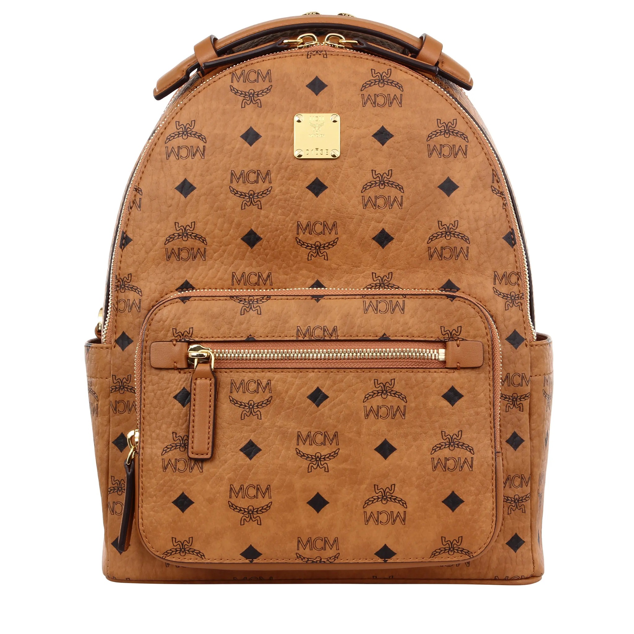 Balo MCM Stark Backpack Small (Cognac) [Mirror Quality]