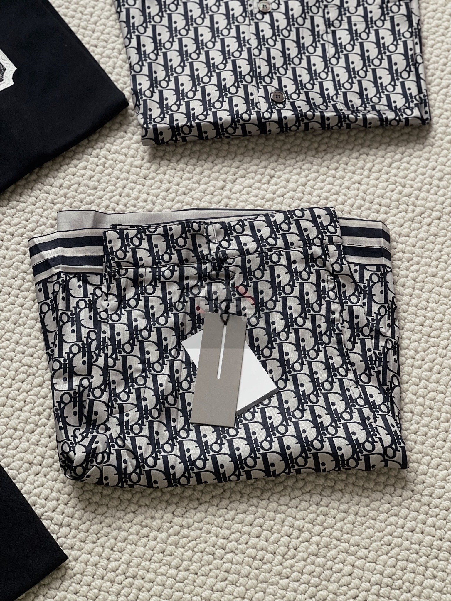 DIOR SET - Shirt, Shorts Dior Silk Hawaiian Oblique [Mirror Quality]