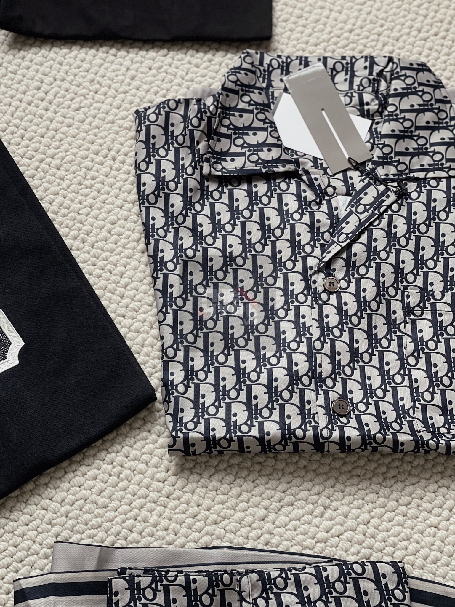 DIOR SET - Shirt, Shorts Dior Silk Hawaiian Oblique [Mirror Quality]