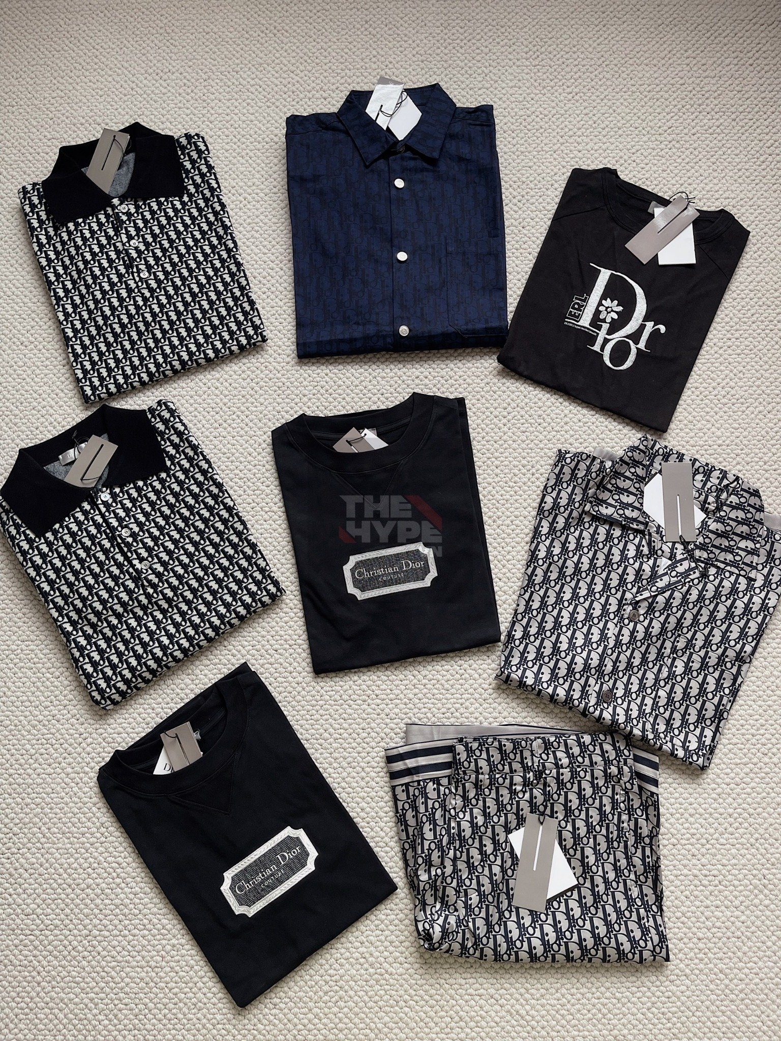 Áo Polo Dior Oblique (Black) [Mirror Quality]