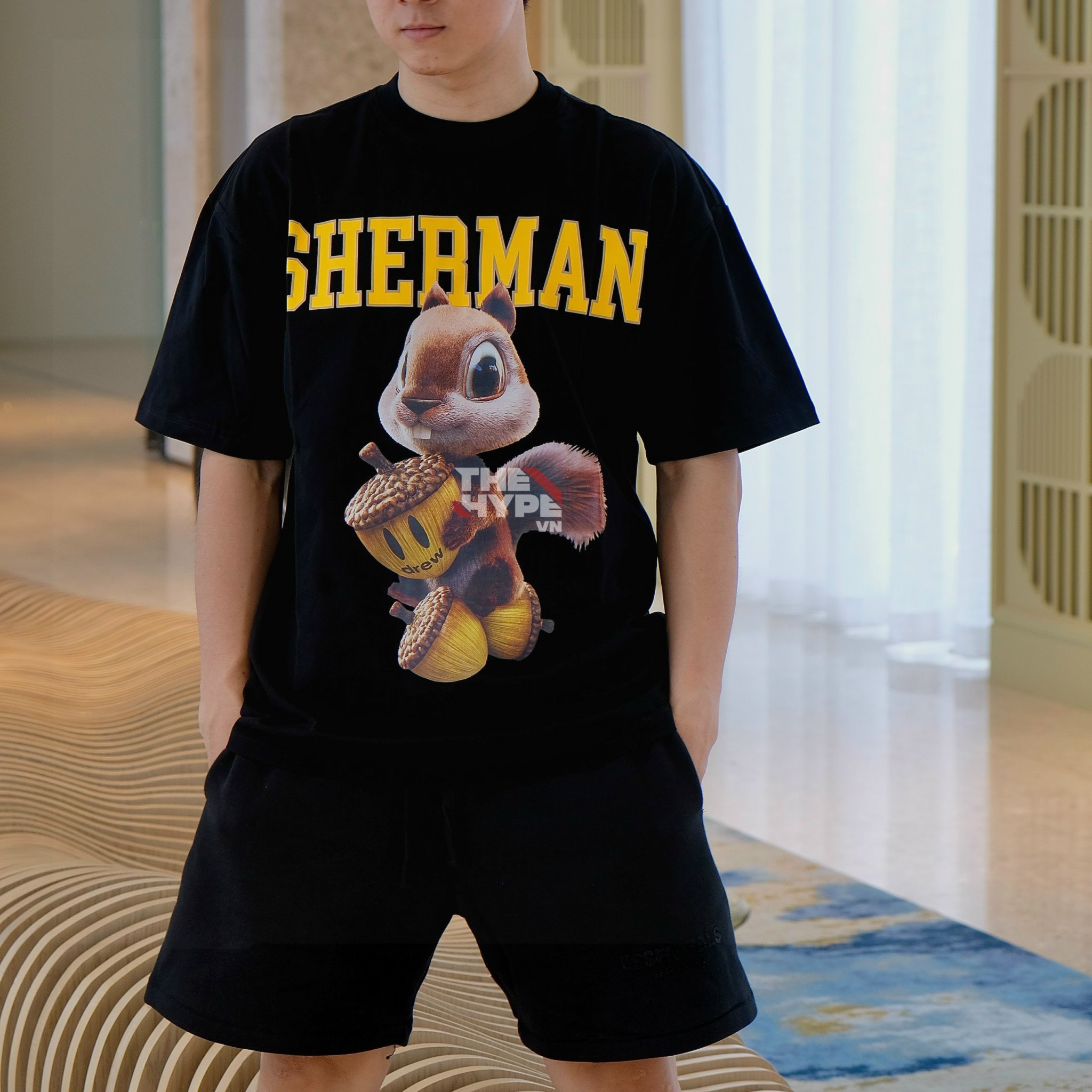 DREW TEE - Áo Thun Drew Sherman (Black) [Mirror Quality]