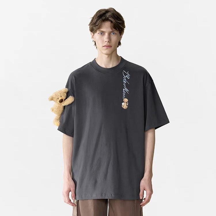 13DE MARZO TEE - Áo Thun Macaron Logo Forest River (Black) Best Quality