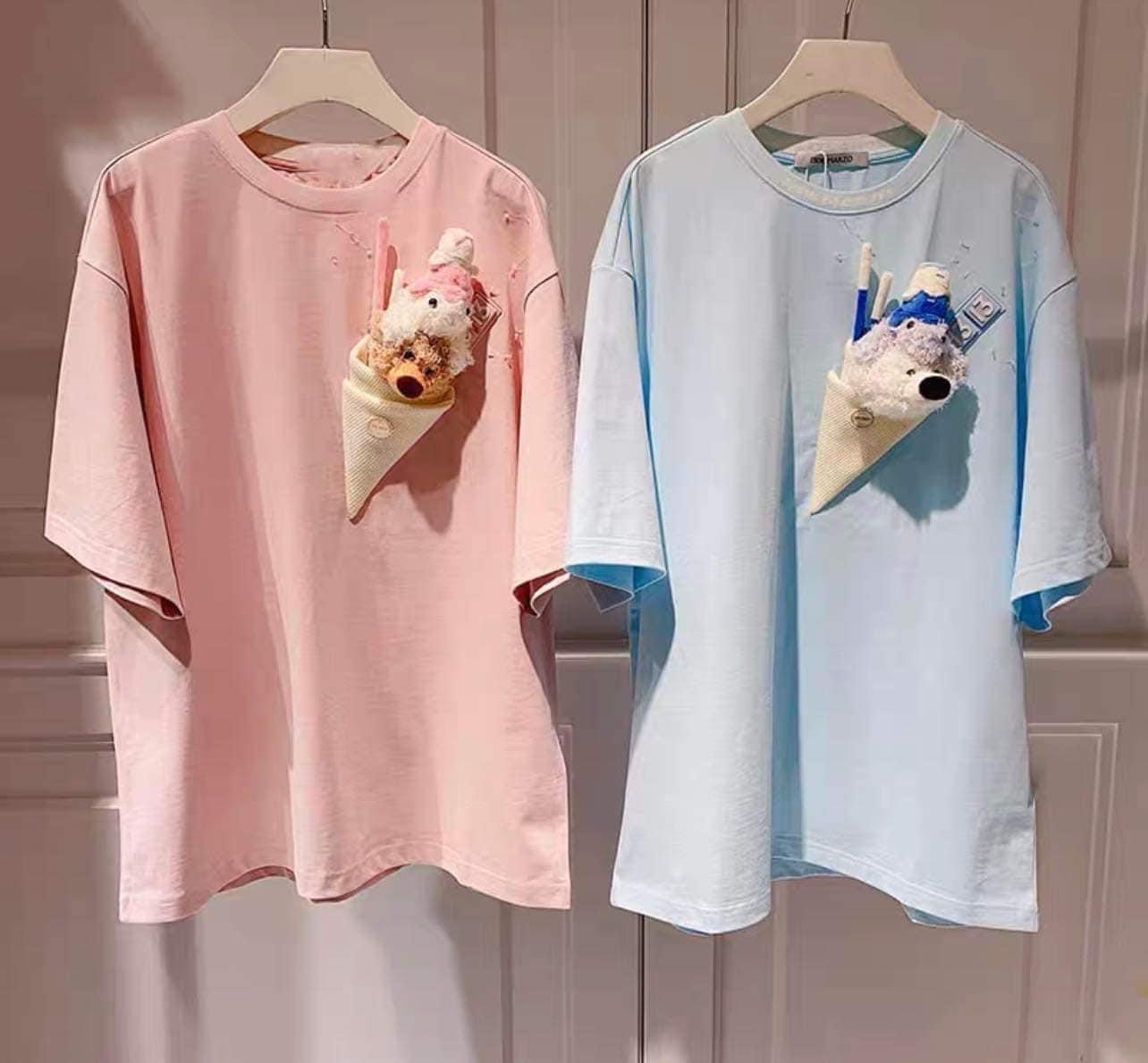 13DE MARZO TEE - Áo Thun Doozoo Ice-cream Morganite (Pink) Best Quality