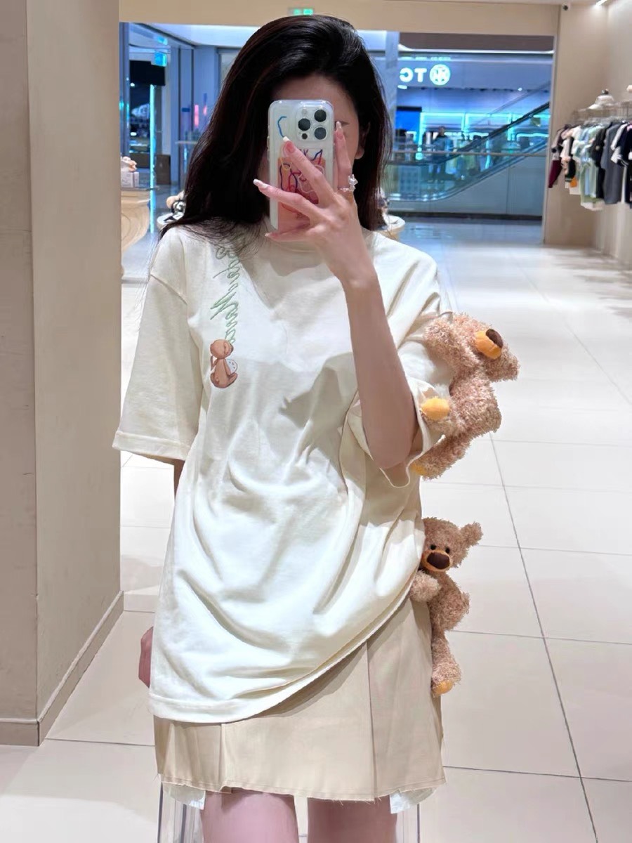 13DE MARZO TEE - Áo Thun Macaron Logo (White) Best Quality