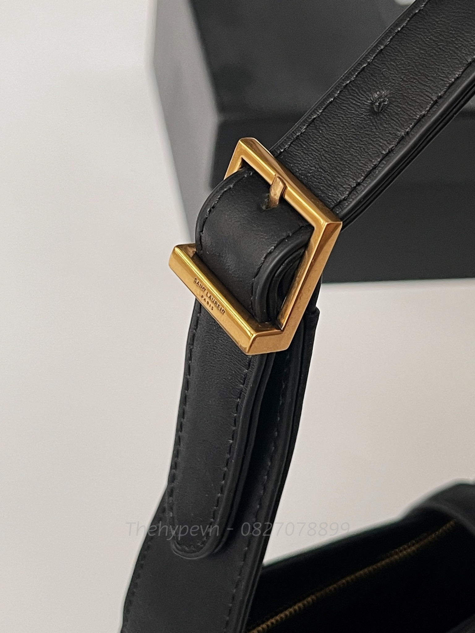 SAINT LAURENT -Túi YSL LE 7 HOBO BAG (Black) [Mirror Quality] -