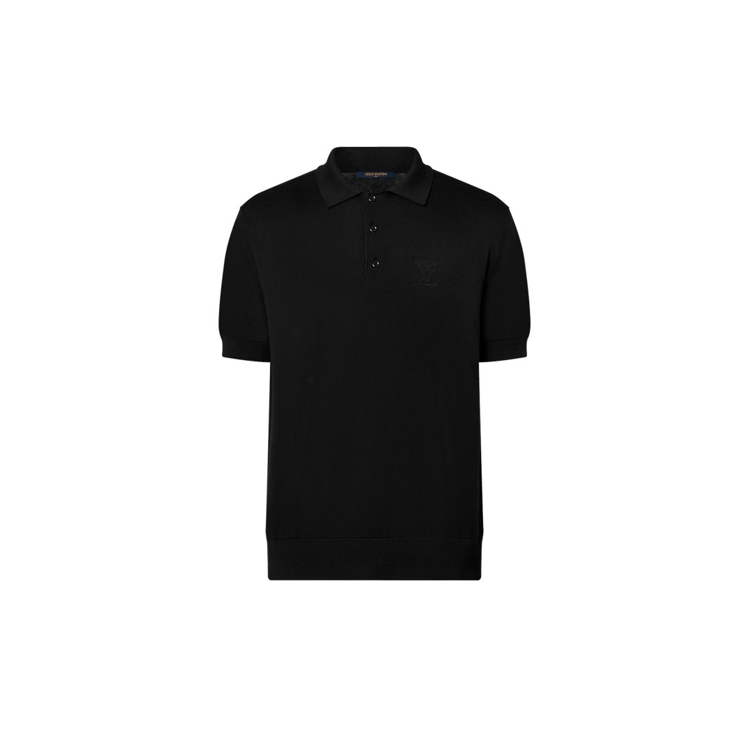 Áo Polo Louis Vuitton LV Cashmere And Cotton Blend (Black) [Mirror Quality]