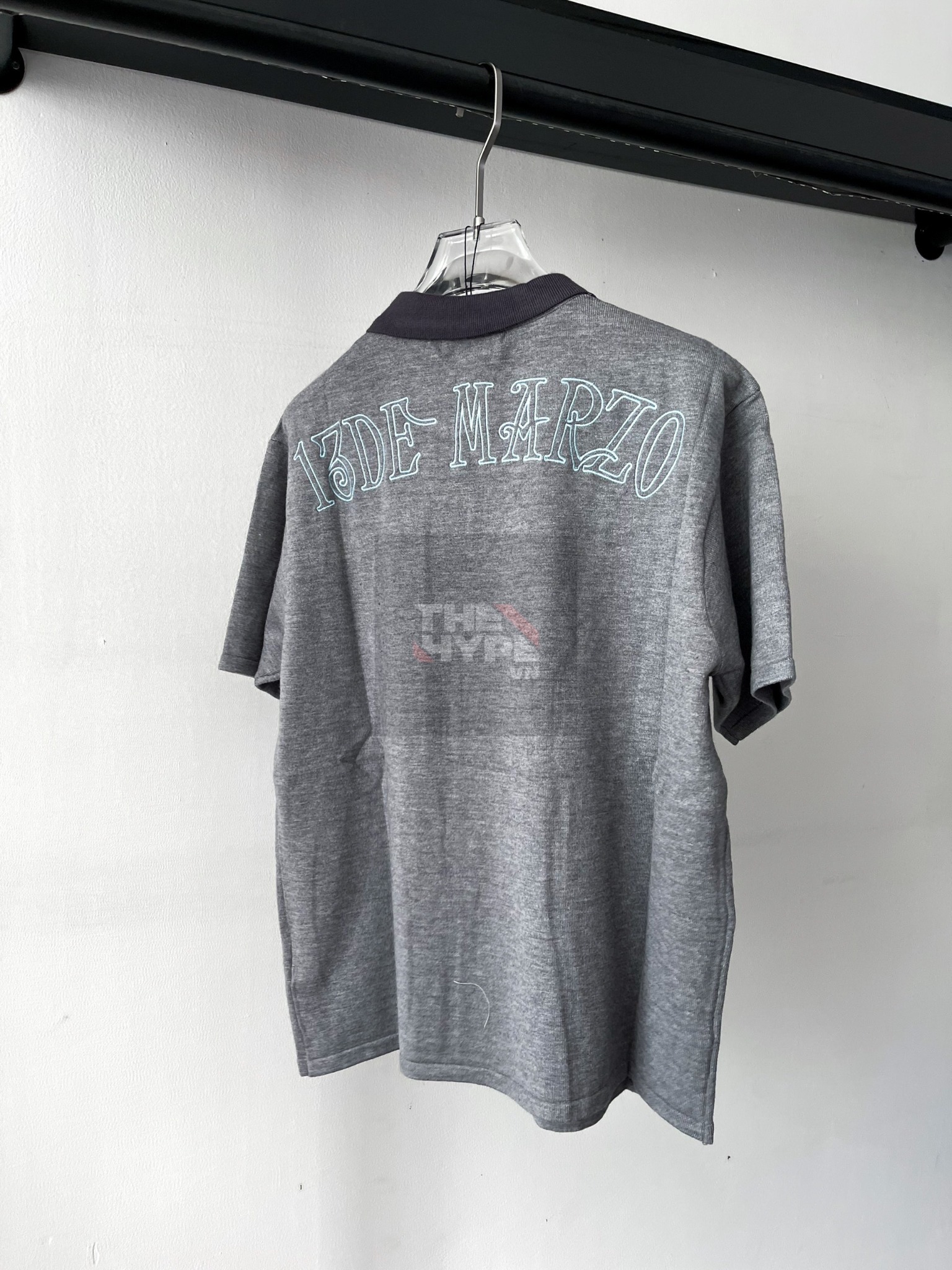 13DE MARZO TEE - Áo Thun BEAR KNIT PATCH PAPYRUS (Grey) Best Quality