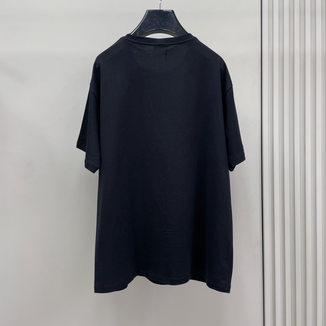 Áo Thun Celine Triomphe Logo For Man Oversize (Black) [Mirror Quality]