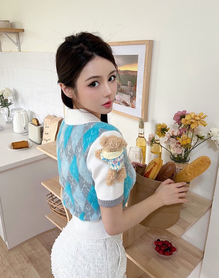 Áo Polo 13De Marzo Diamond Top (Blue Pastel) Best Quality