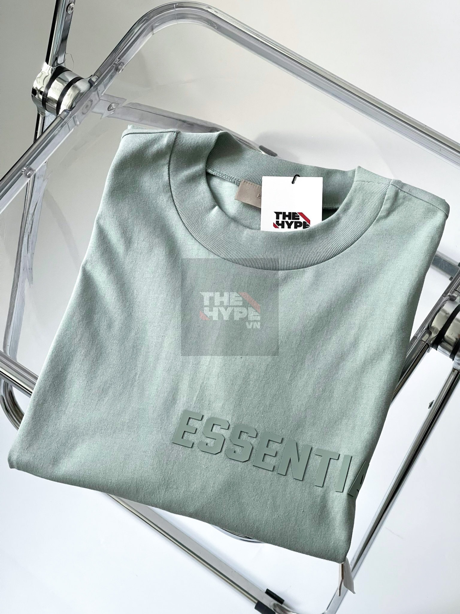 FOG TEE - Áo thun FOG Essentials Logo Suede SS23 (Haze Blue) [Mirror Quality]
