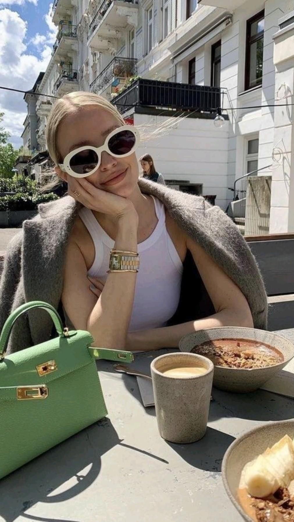 CELINE SUNGLASS - Kính râm Celine Triomphe 01 (White) [Mirror Quality]