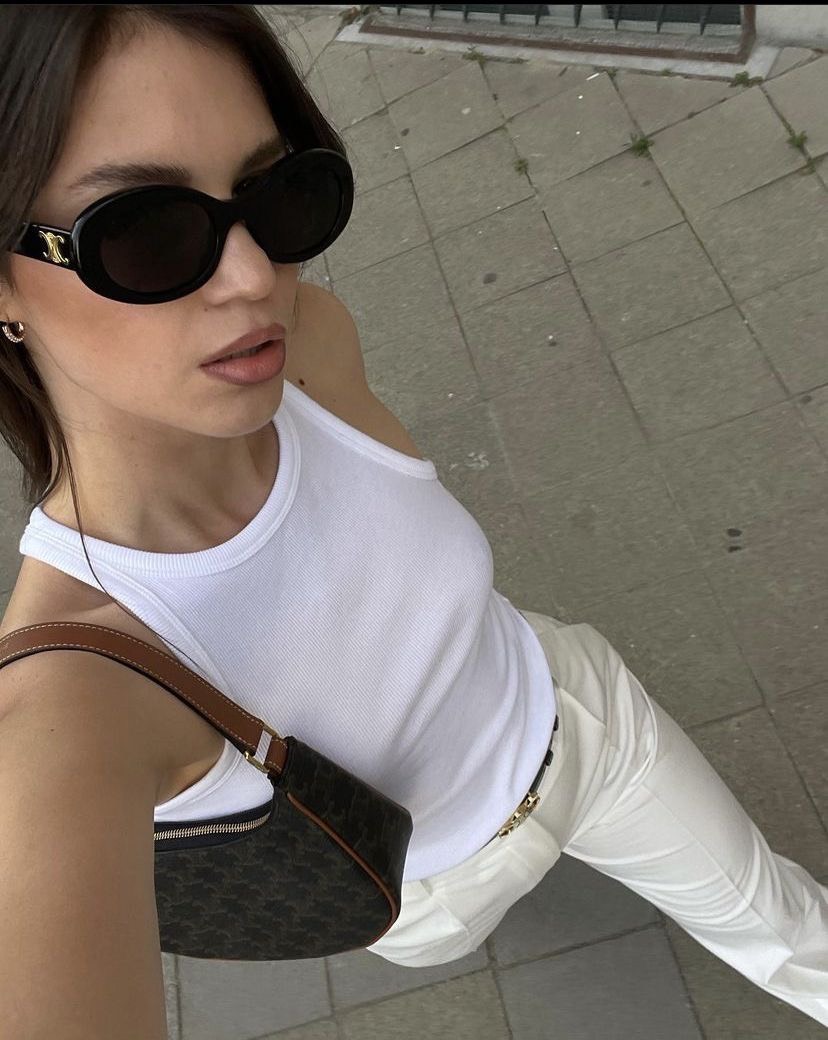 CELINE SUNGLASS - Kính râm Celine Triomphe 01 [Mirror Quality]