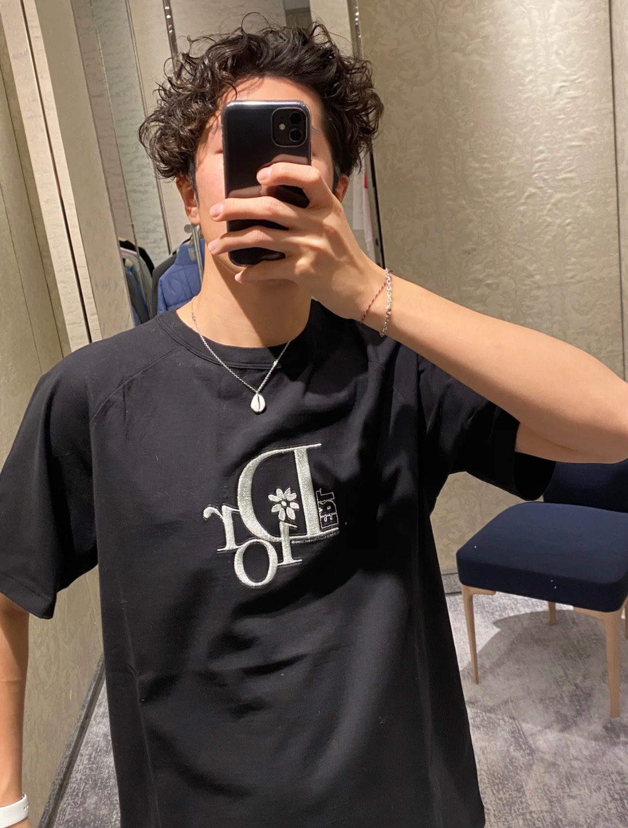 DIOR TEE - Áo Dior Chữ Logo By Erl (Đen) [Mirror Quality]
