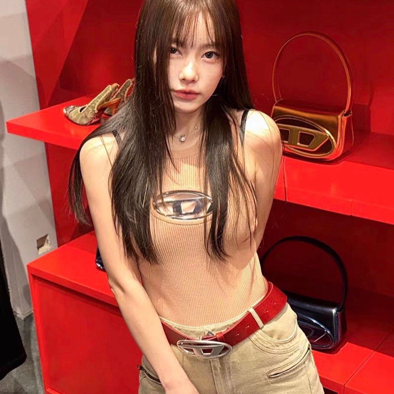 Áo Tank Top Diesel Cutout (Brown) [Mirror Quality]