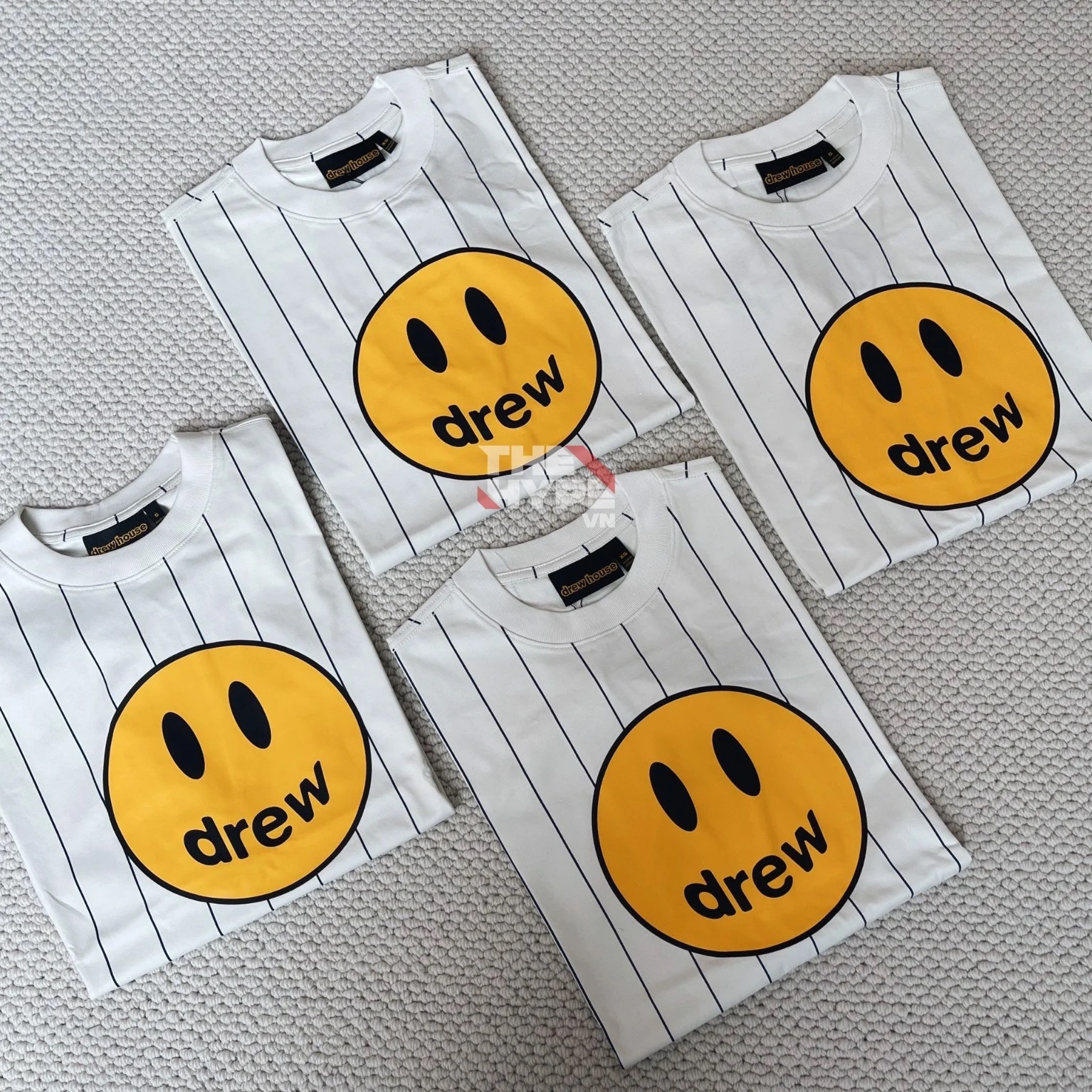 Áo Thun Drew House Mascot (Stripe ) [Mirror Quality]