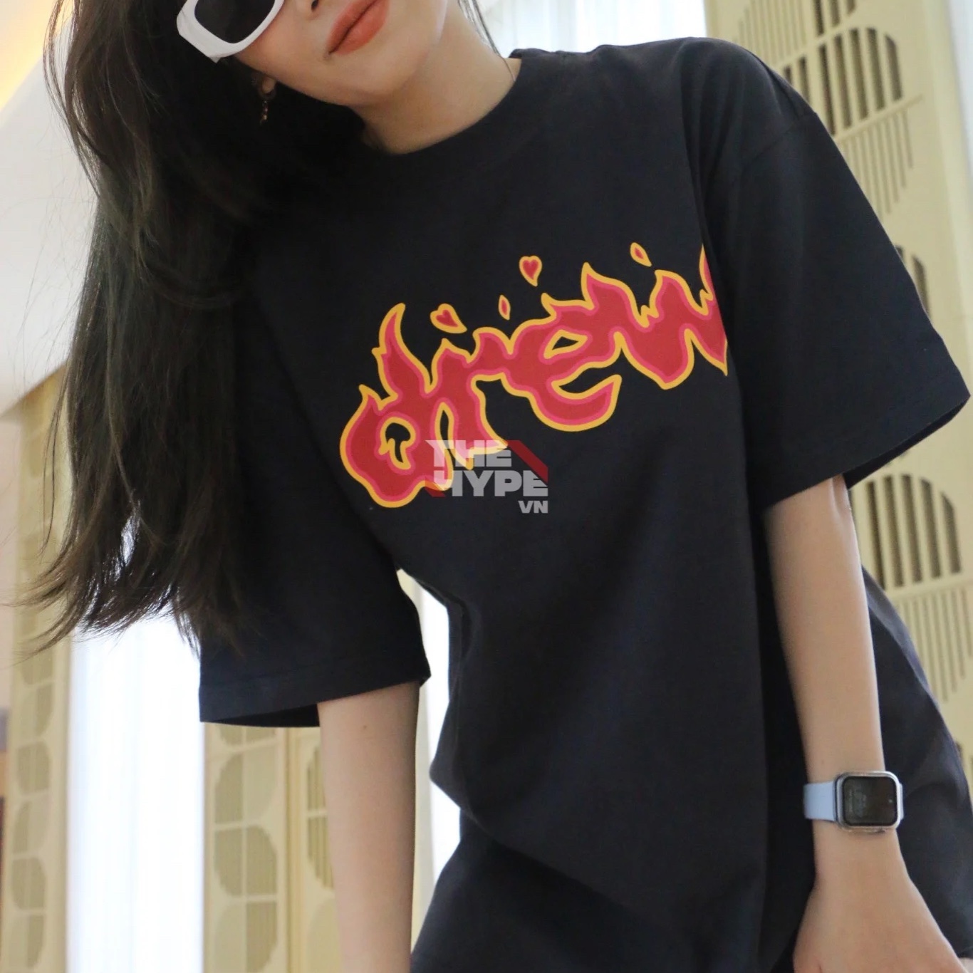 DREW TEE - Áo Thun Drew Faded Lit (Black) [Mirror Quality]
