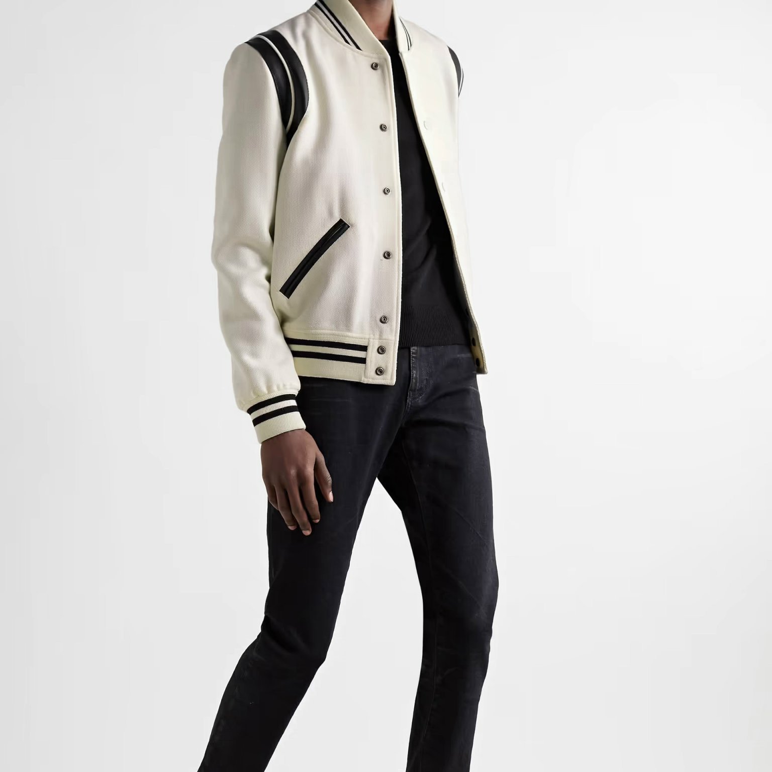 SAINT LAURENT JACKET - Áo khoác SLP Teddy (Trắng) [Mirror Quality]