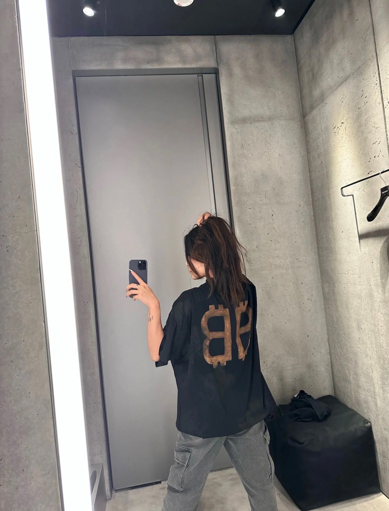 Áo thun Balenciaga BLCG Crypto (Black) [Mirror Quality]