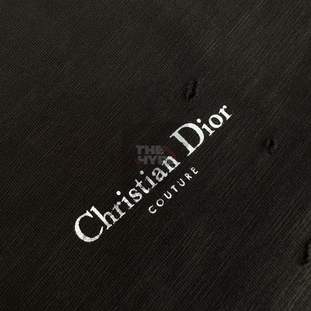 Áo Thun Dior Relaxed Couture Logo Back (Black) [Mirror Quality]