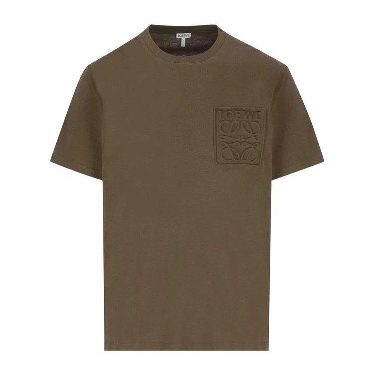Áo Thun Loewe Anagram Logo Embroided (Brown) [Mirror Quality]