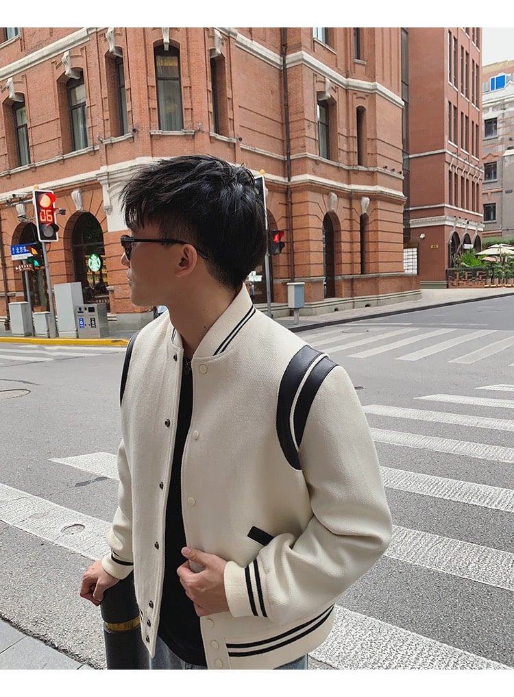 SAINT LAURENT JACKET - Áo khoác SLP Teddy (Trắng) [Mirror Quality]