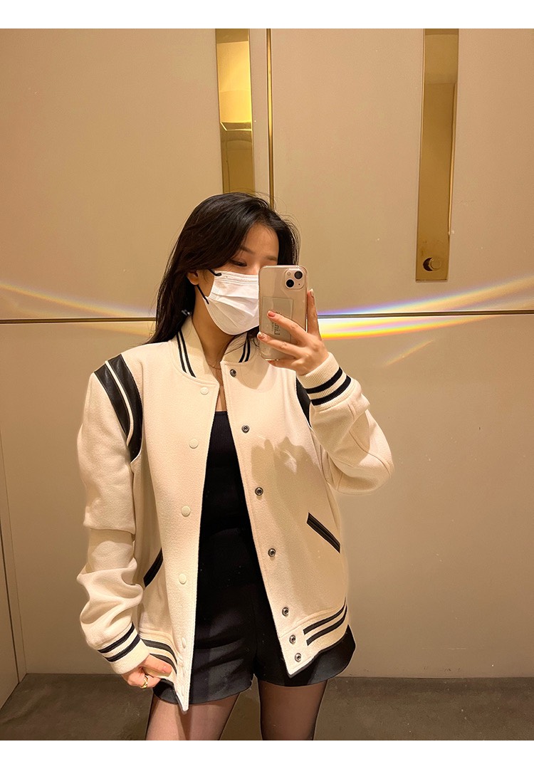SAINT LAURENT JACKET - Áo khoác SLP Teddy (Trắng) [Mirror Quality]