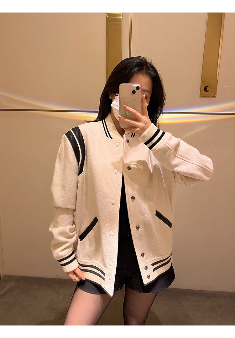 SAINT LAURENT JACKET - Áo khoác SLP Teddy (Trắng) [Mirror Quality]
