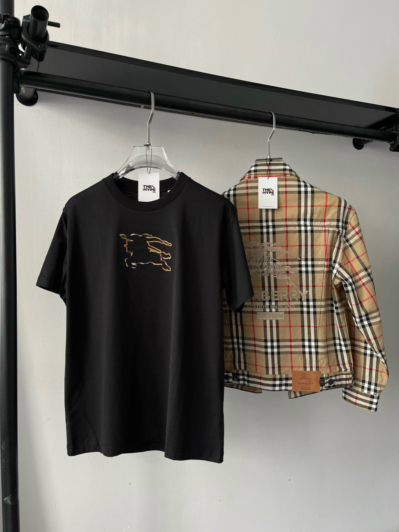 SUPREME JACKET- Áo Khoác Supreme Collab BBR Stripe (Brown) [Mirror Quality]