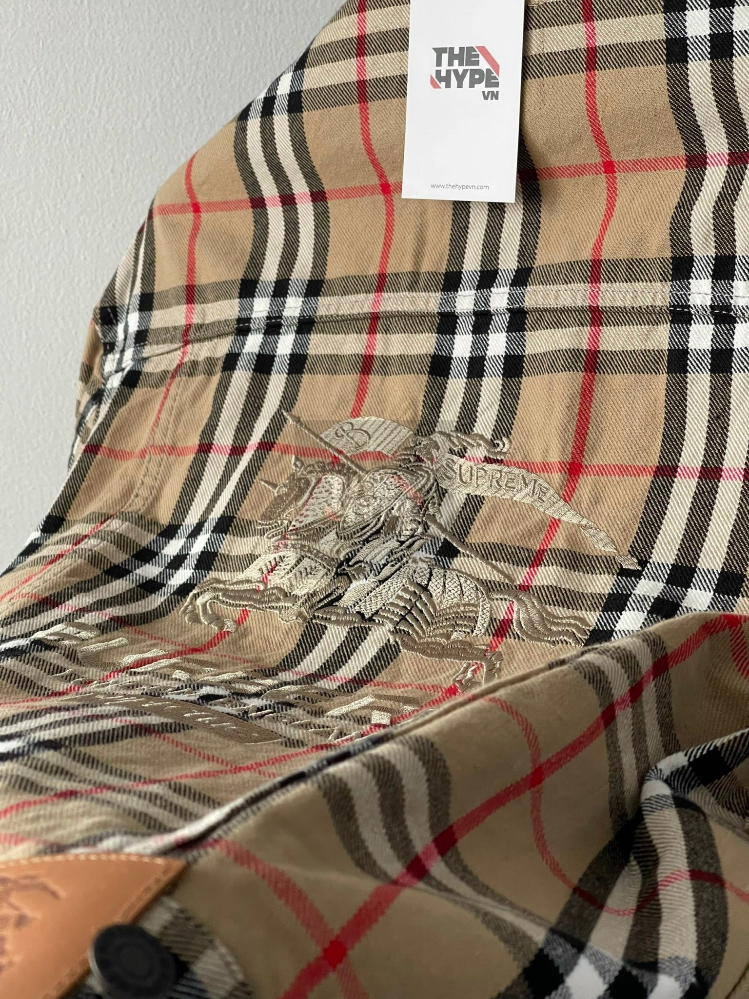 SUPREME JACKET- Áo Khoác Supreme Collab BBR Stripe (Brown) [Mirror Quality]