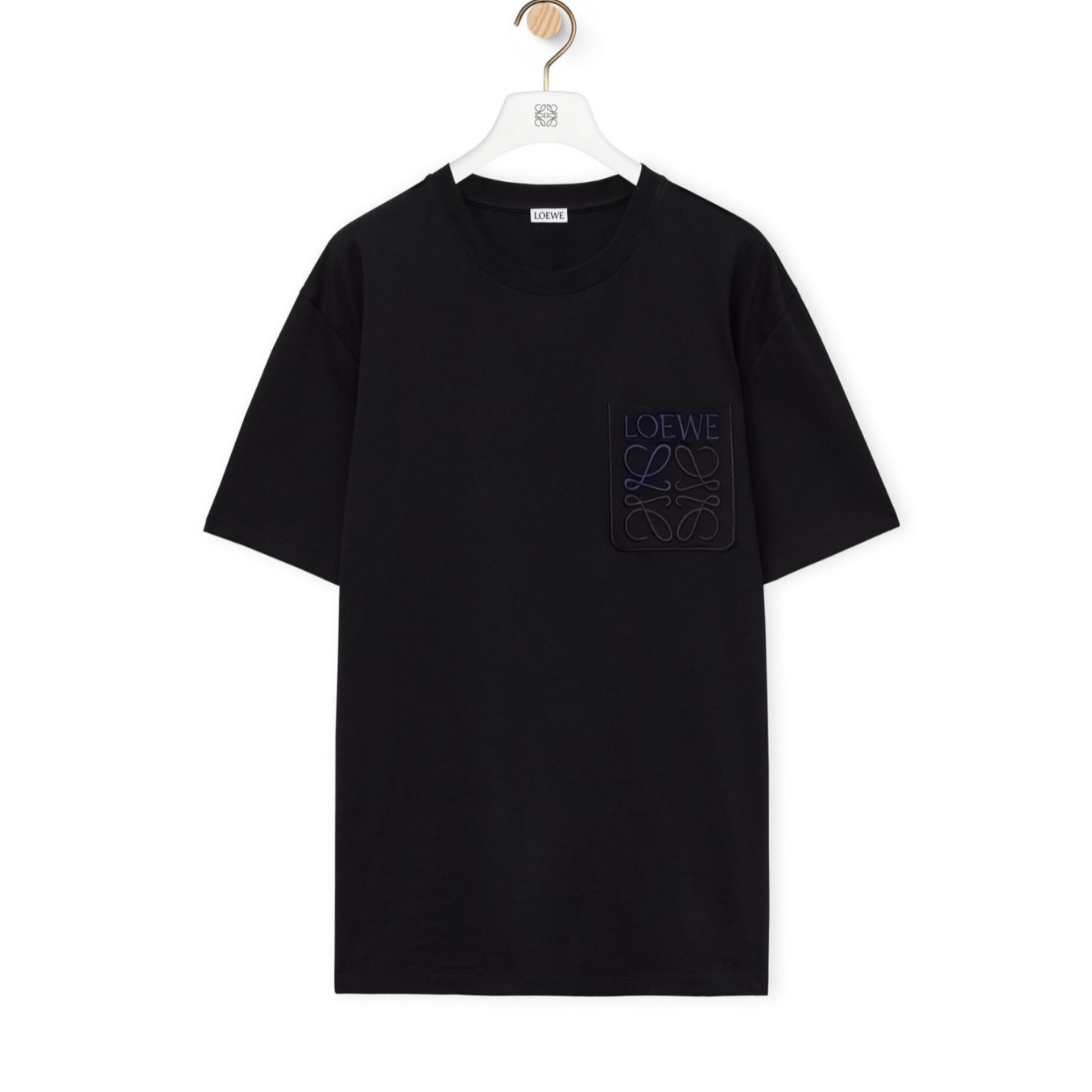 Áo Thun Loewe Two-tone Anagram Embroidered Patch (Black) [Mirror Quality]