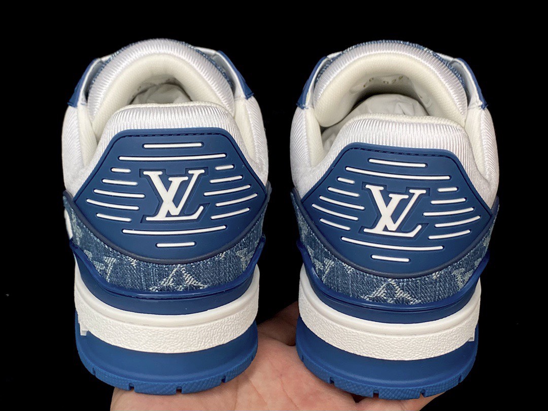 Giày LV Trainer Sneaker (Blue) [Mirror Quality]