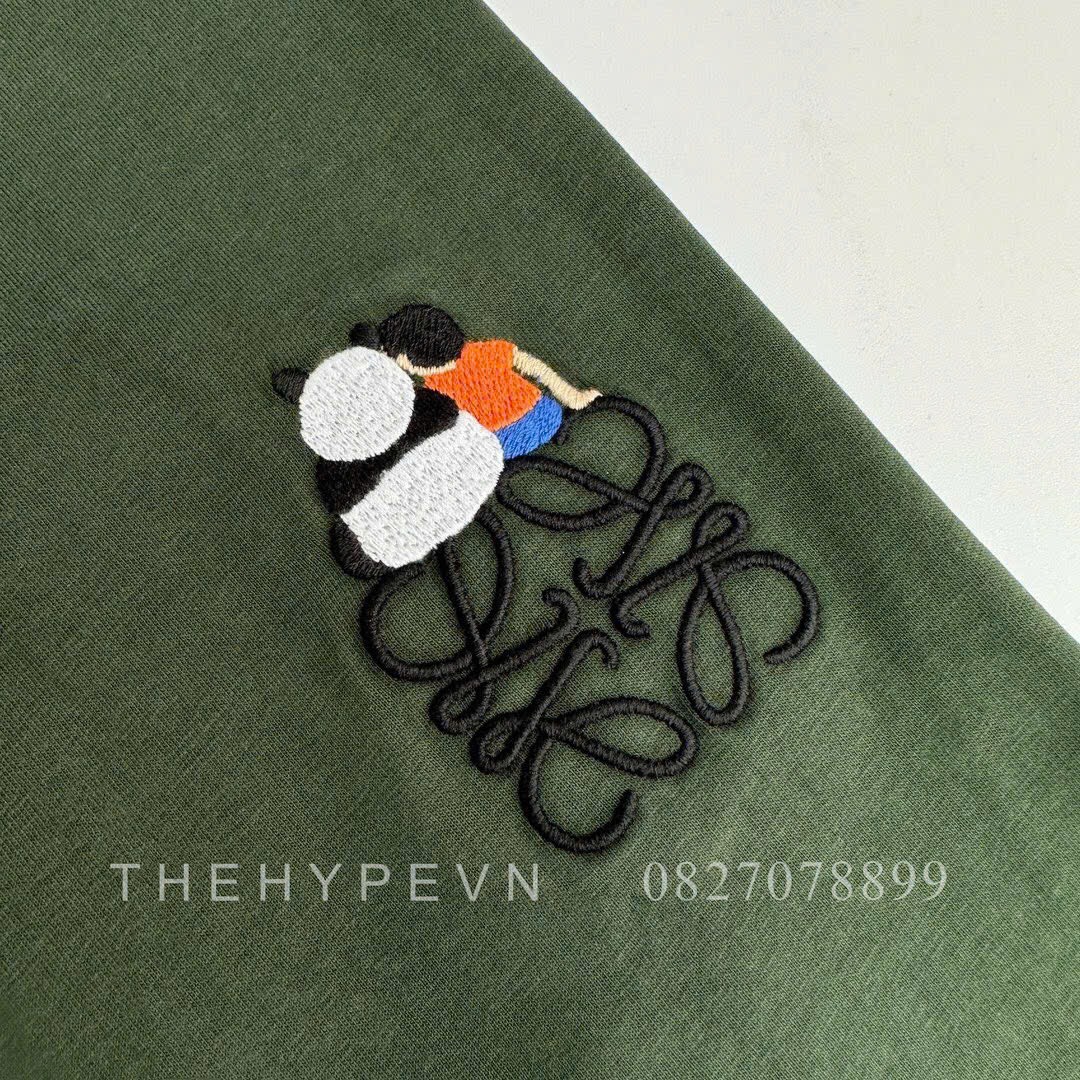 Áo Thun Loewe Relaxed Fit In Cotton (Green) [Mirror Quality]
