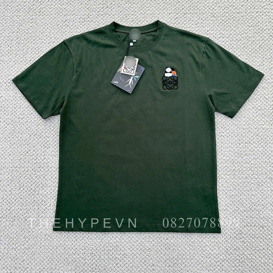 Áo Thun Loewe Relaxed Fit In Cotton (Green) [Mirror Quality]