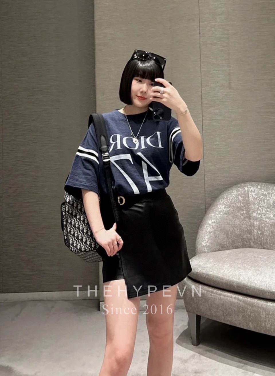 Áo Thun Dior 47 Label SS2024 (Blue) [Mirror Quality]